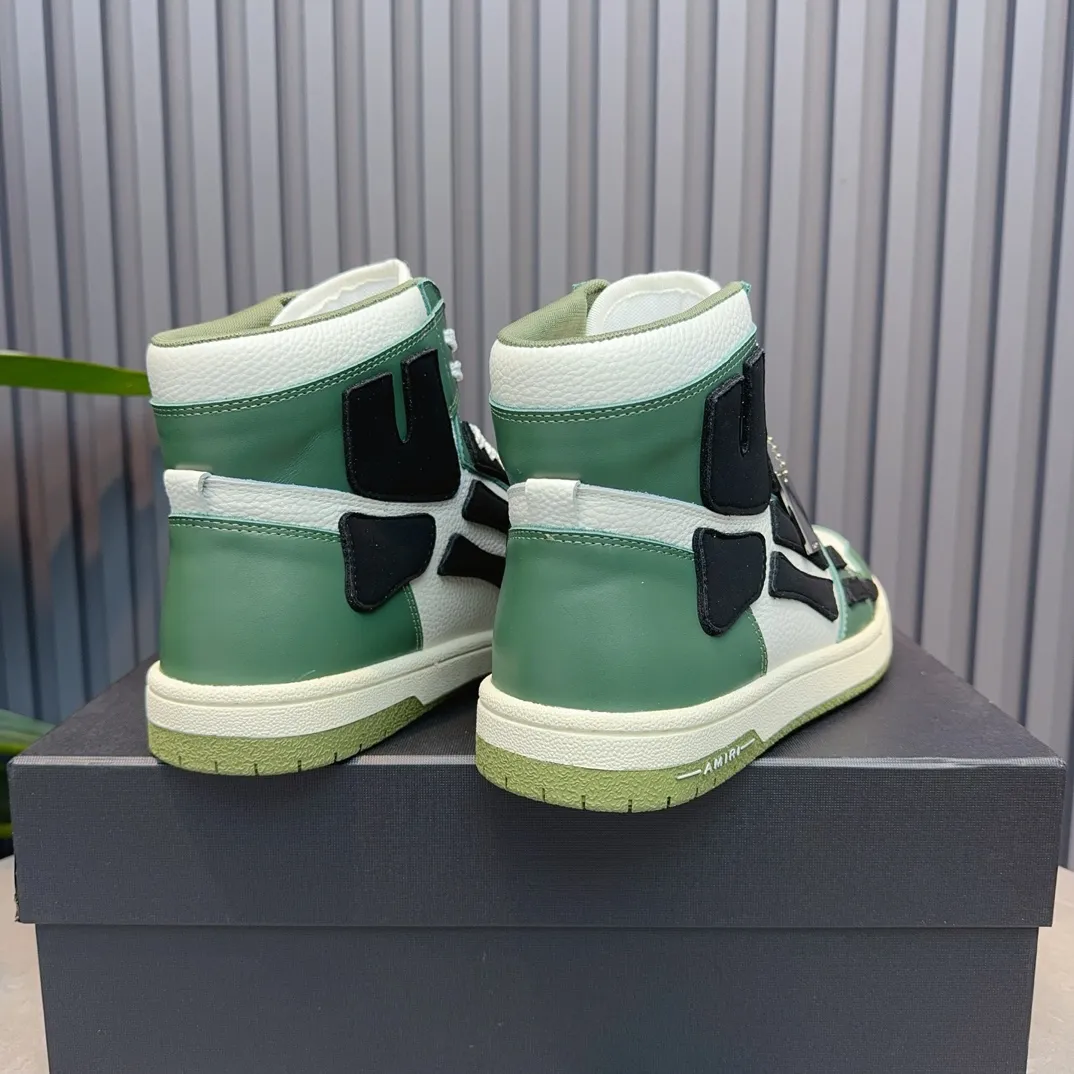 Men's shoes💰620💰 AMIRI AMIRI trendy brand hot sale🔥 Available all year round✅Couples💑 Official website synchronization Imported fabrics 1⃣️ratio 1⃣️Re-engraved, original factory special original sole, 35-45 (38.45. Non-refundable)